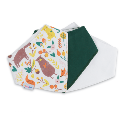 Waldtiere Dreieckstücher - 3er-Pack