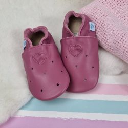 Rosenherzen Schuhe mit Gummisohle