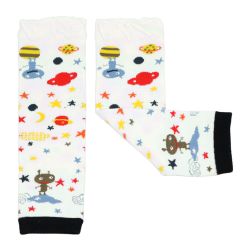 Baby legwarmers with alien space theme from Dotty Fish 