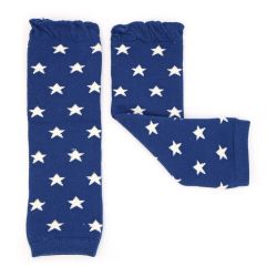 Navy and cream star baby legwarmers by Dotty Fish 
