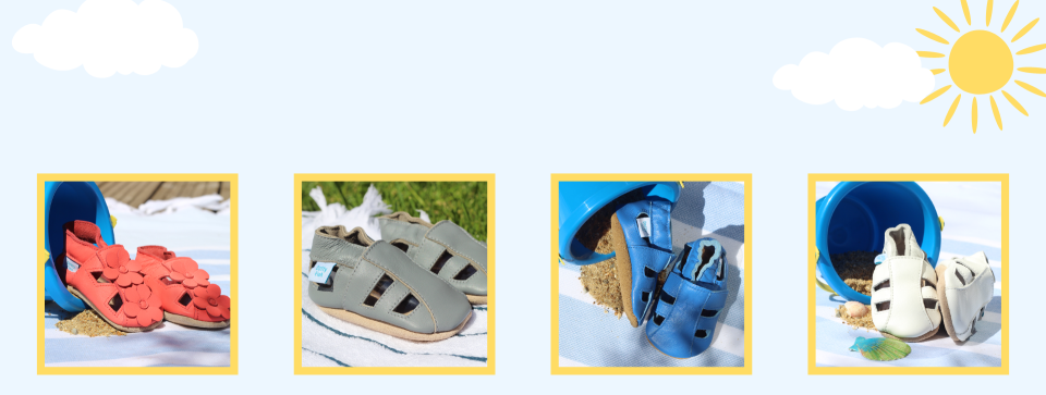 LEDER KINDER UND BABYSANDALEN von Dotty Fish