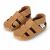 Hellbraune Sandalen