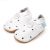 Weiße Babyschuhe aus Leder mit rutschfester Sohle und elastischem Knöchelbund von Dotty Fish