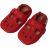 Rot T-Spangenschuhe mit Gummisohle