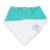 Lätzchen Dotty Fish Bandana aus Baumwolle mit weißem Vlies unterlegt, für Mädchen und Jungen im Kleinkindalter.