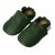 Schlichte grüne Schuhe mit Gummisohle