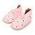 Hübsche rosa Babyschuhe aus Leder mit Herzen von Dotty Fish