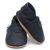 Dotty Fish navy blau weiche Sohle unisex Kinderschuhe.