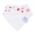 Weißes Vlies auf der Rückseite von Baumwolle Dotty Fish rosa Sterne Bandana Lätzchen, für Kleinkinder Mädchen und Jungen.