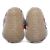 Babystiefel aus Baumwolle mit Wildledersohle und aufgedrucktem Dotty Fish-Logo.