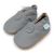 Graue Unisex-Lederschuhe für Babys und Kleinkinder von Dotty Fish