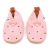 Rosa Lederschuhe für Babymädchen mit ausgeschnittenem Herz-Design von Dotty Fish