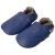 Schlichte blaue Schuhe mit Gummisohle